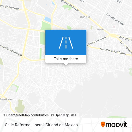 Calle Reforma Liberal map