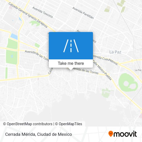 Cerrada Mérida map