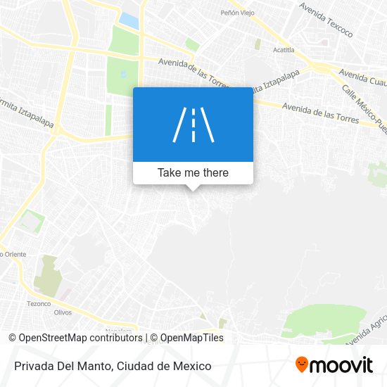 Privada Del Manto map