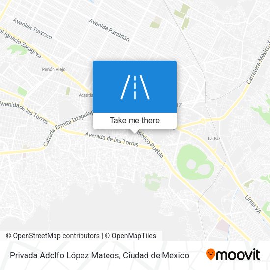Mapa de Privada Adolfo López Mateos