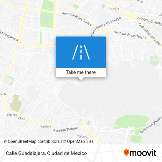 Mapa de Calle Guadalajara