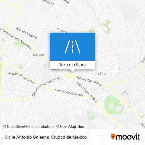 Mapa de Calle Antonio Galeana
