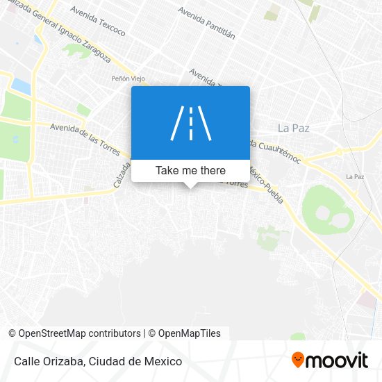 Calle Orizaba map