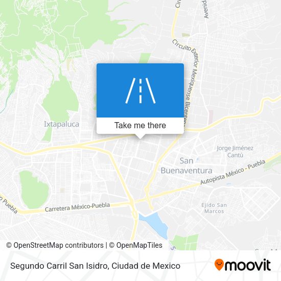 Mapa de Segundo Carril San Isidro