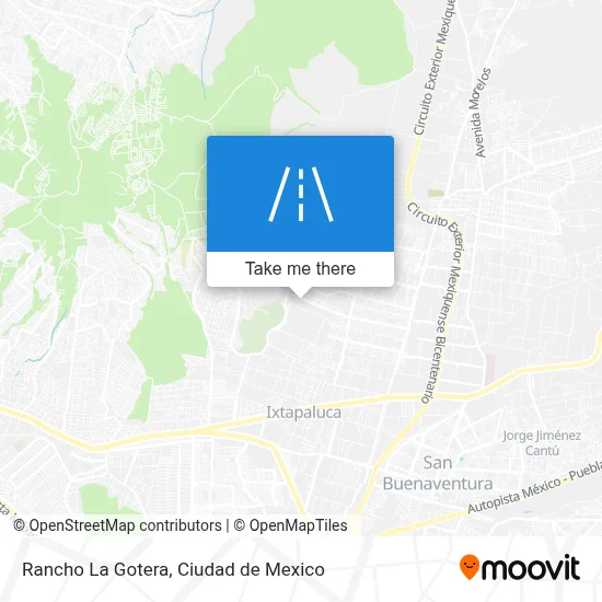 Rancho La Gotera map