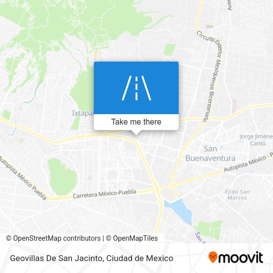 Mapa de Geovillas De San Jacinto