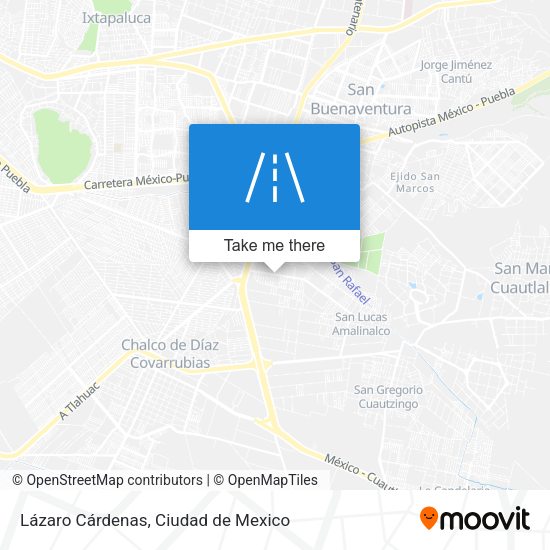 Lázaro Cárdenas map