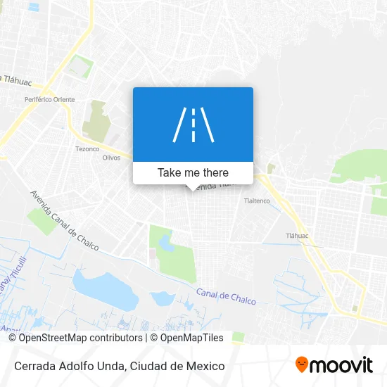 Cerrada Adolfo Unda map
