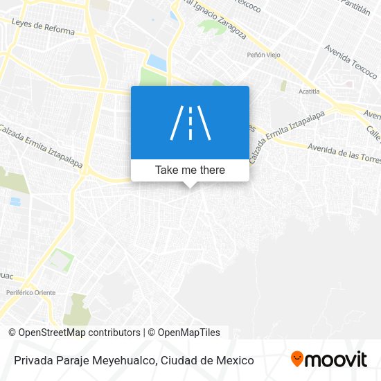 Privada Paraje Meyehualco map