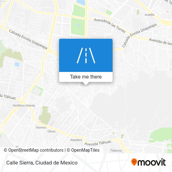Mapa de Calle Sierra