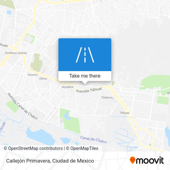 Callejón Primavera map