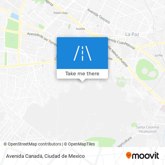 Avenida Canadá map