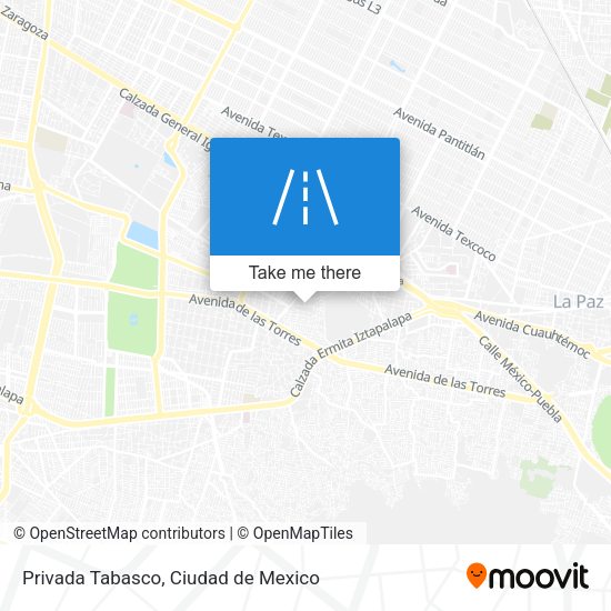 Privada Tabasco map