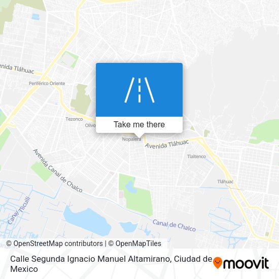 Mapa de Calle Segunda Ignacio Manuel Altamirano
