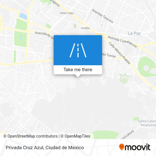 Privada Cruz Azul map