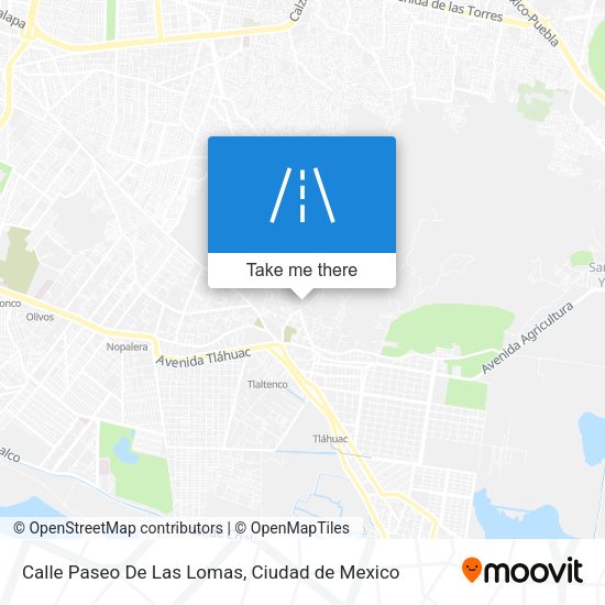 Calle Paseo De Las Lomas map