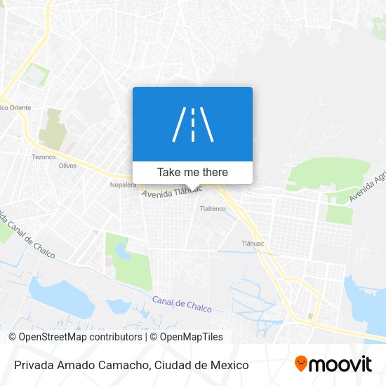 Mapa de Privada Amado Camacho