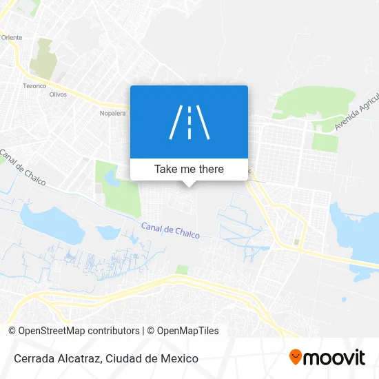 Cerrada Alcatraz map