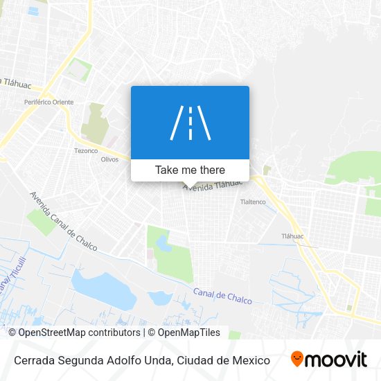 Cerrada Segunda Adolfo Unda map