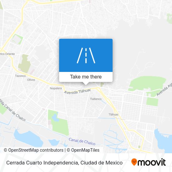 Mapa de Cerrada Cuarto Independencia