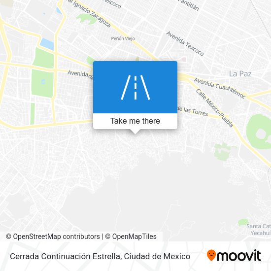 Mapa de Cerrada Continuación Estrella