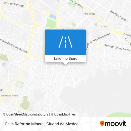 Calle Reforma Mineral map