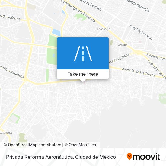 Mapa de Privada Reforma Aeronáutica
