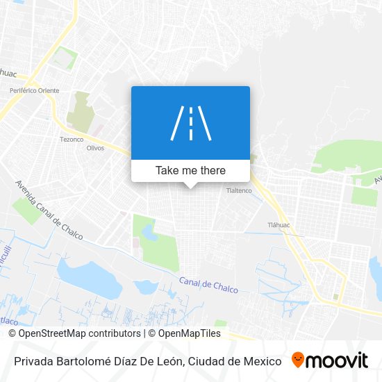 Privada Bartolomé Díaz De León map