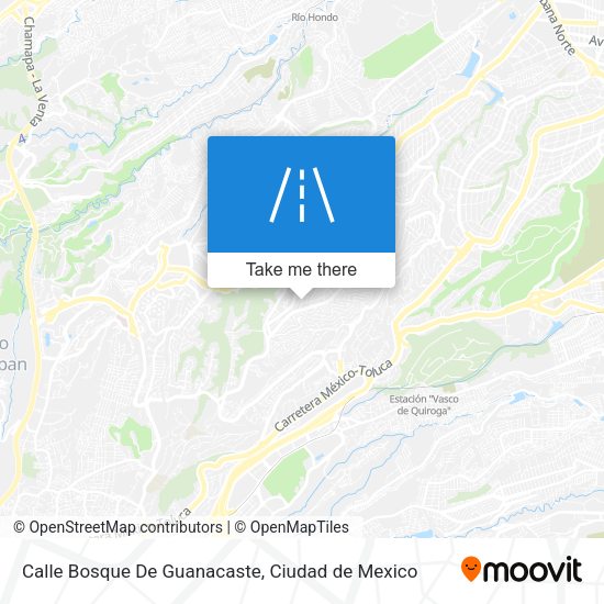 Mapa de Calle Bosque De Guanacaste
