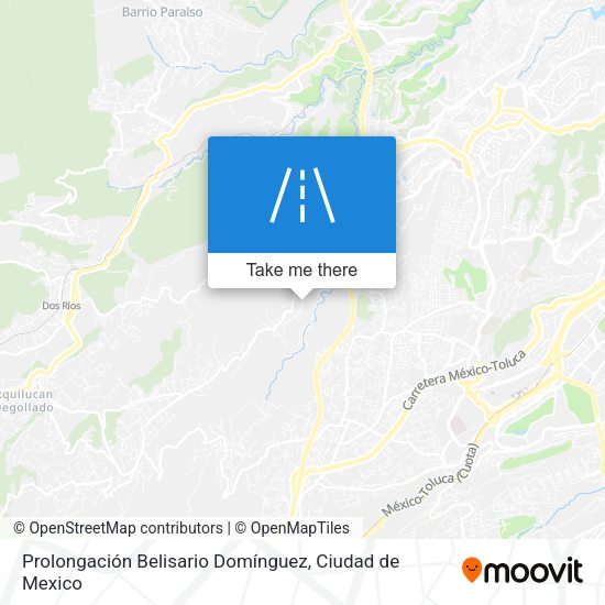 Prolongación Belisario Domínguez map