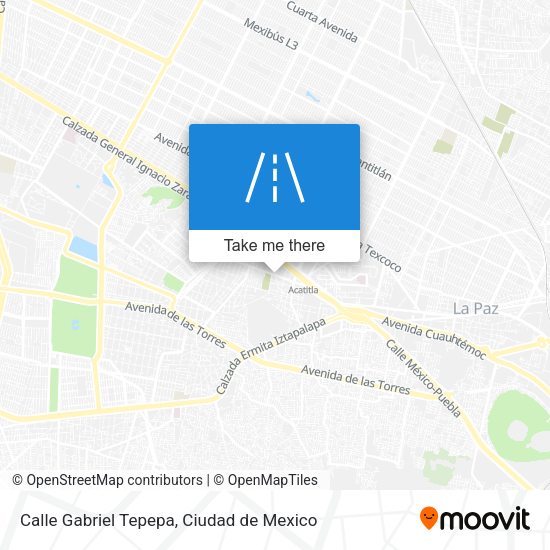 Mapa de Calle Gabriel Tepepa