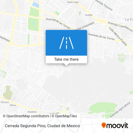 Cerrada Segunda Pino map