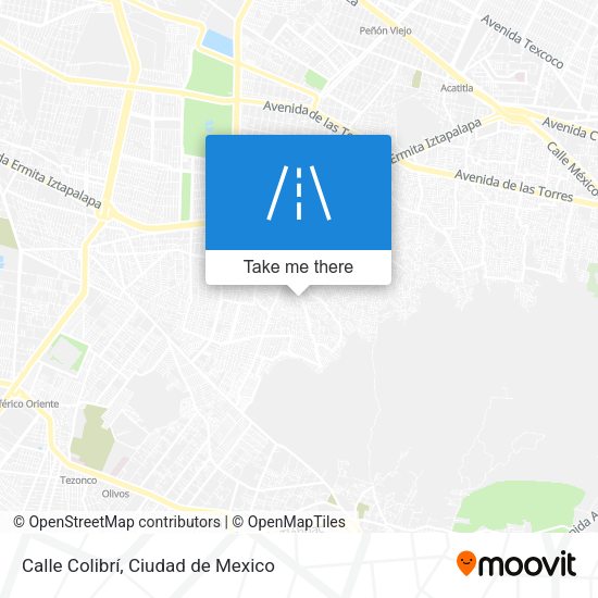 Calle Colibrí map