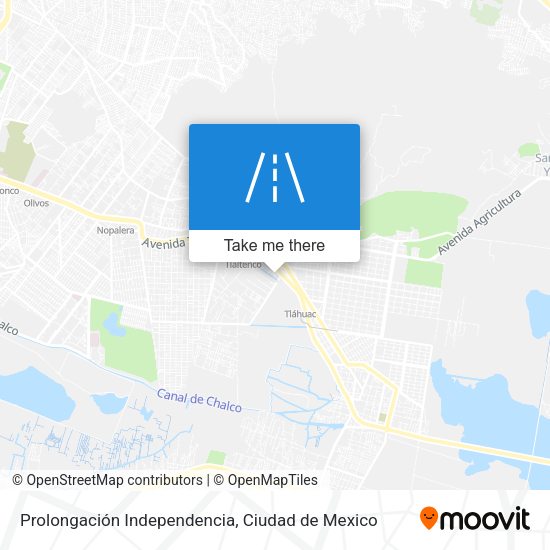 Prolongación Independencia map