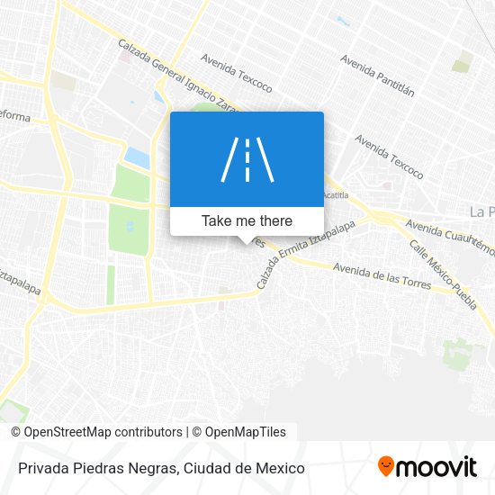 Privada Piedras Negras map