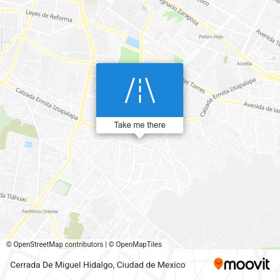 Mapa de Cerrada De Miguel Hidalgo