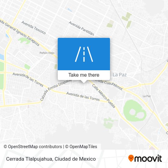 Cerrada Tlalpujahua map