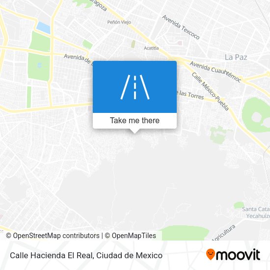 Mapa de Calle Hacienda El Real