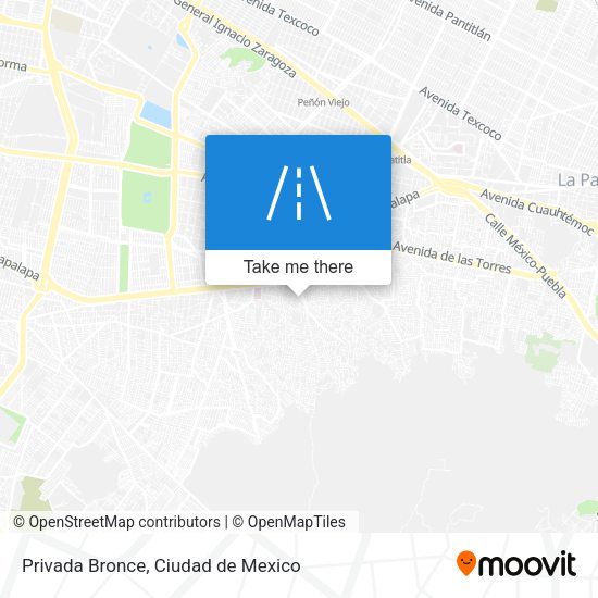 Privada Bronce map