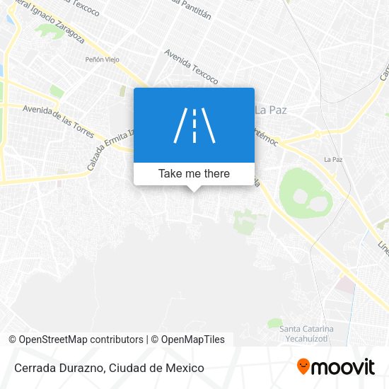 Mapa de Cerrada Durazno