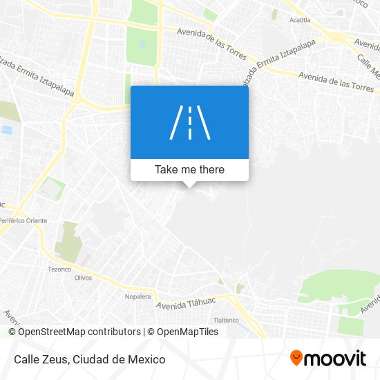 Calle Zeus map