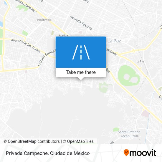 Privada Campeche map