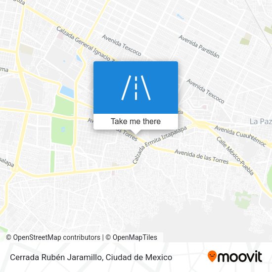 Cerrada Rubén Jaramillo map