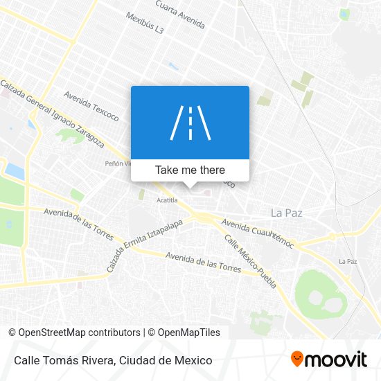 Calle Tomás Rivera map