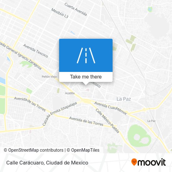 Calle Carácuaro map