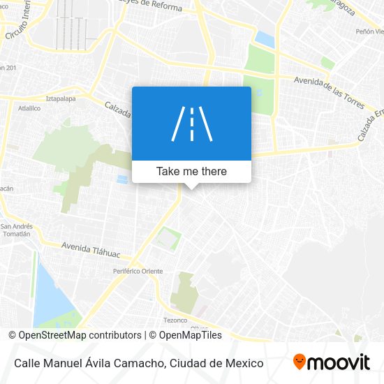 Calle Manuel Ávila Camacho map