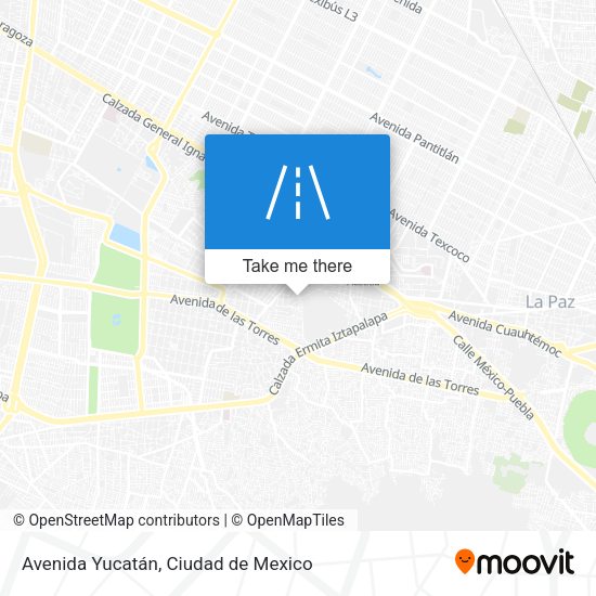 Avenida Yucatán map