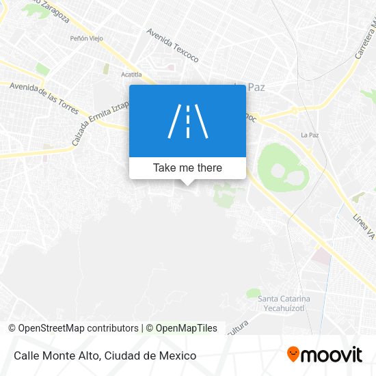 Calle Monte Alto map