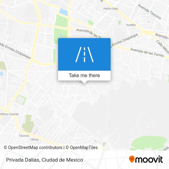 Privada Dalias map