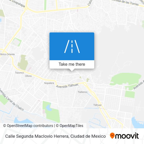 Calle Segunda Maclovio Herrera map